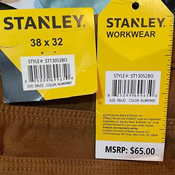 Two pair of lined Stanley worker khakis. - Picture 4 of 4